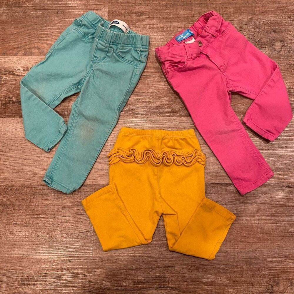 Old Navy Pants Bundle Set of 3 Size 18-24 Months - Picture 4 of 7